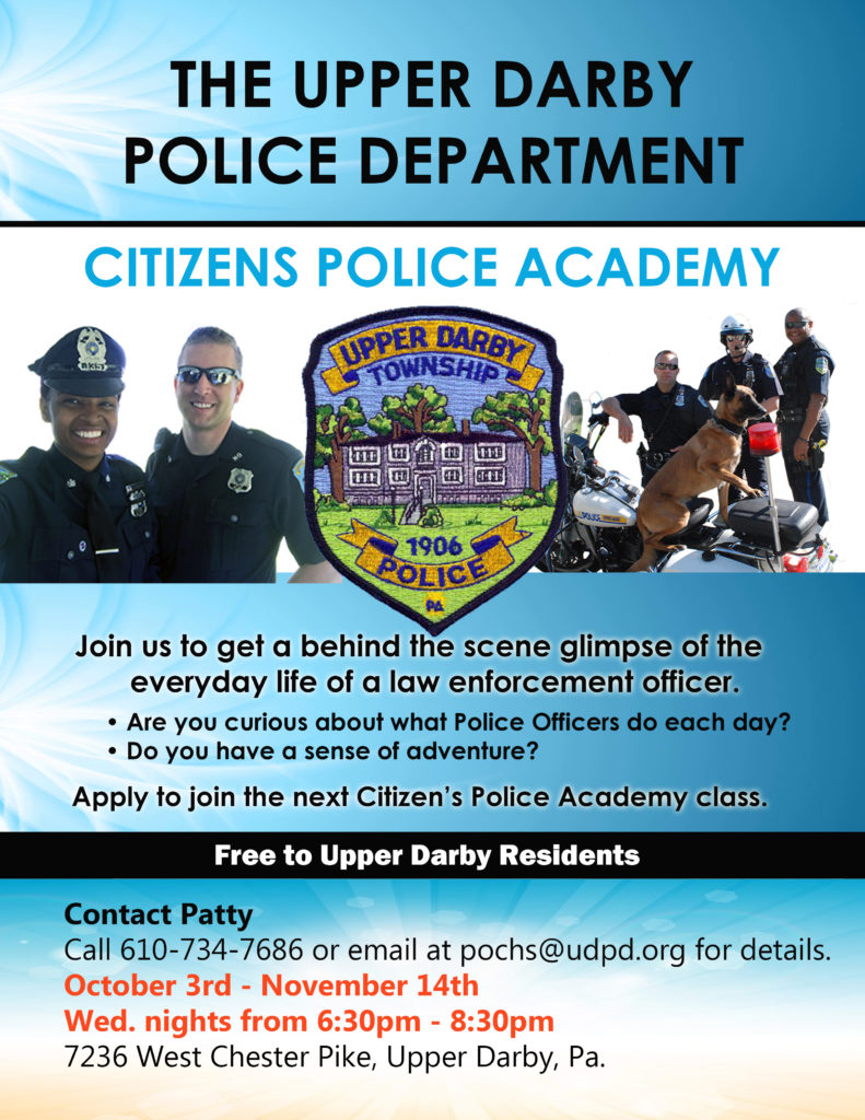Citizens Police Academy Upper Darby Police Department